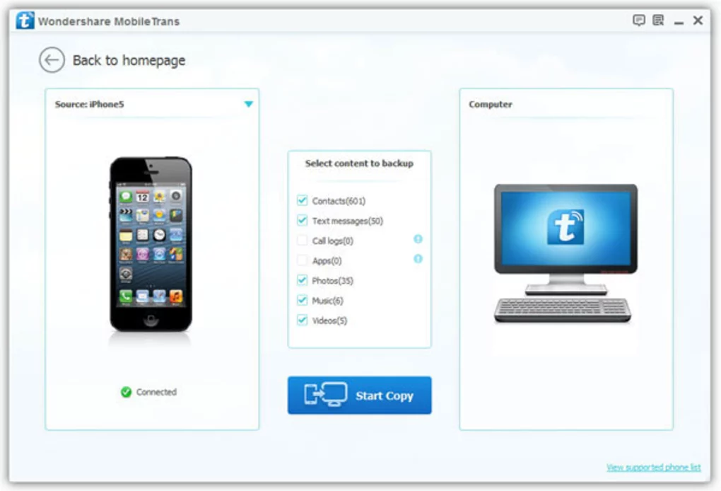 Wondershare MobileTrans 8.3 Crack + codice di registrazione Download gratuito